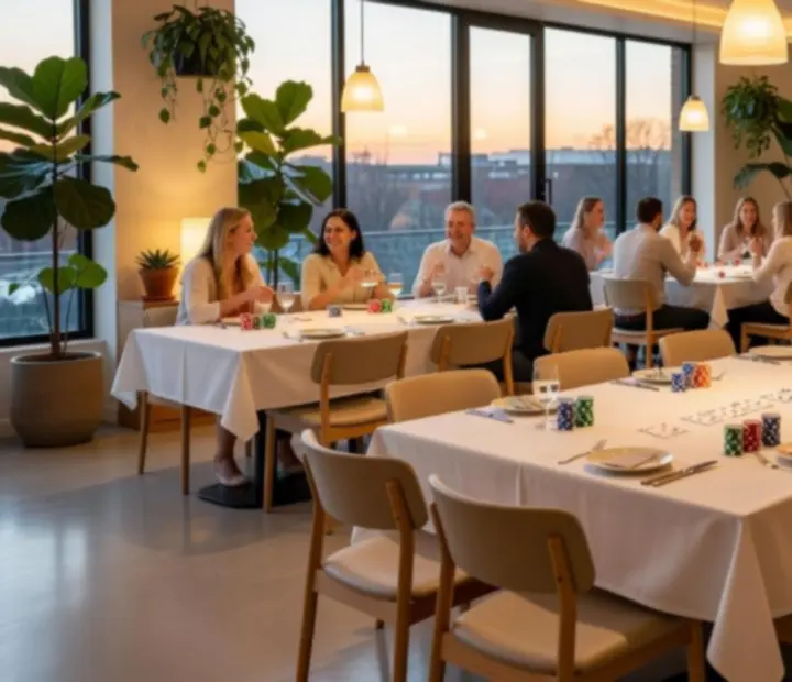 Hangulatos, modern éttermi terem privát rendezvényekhez