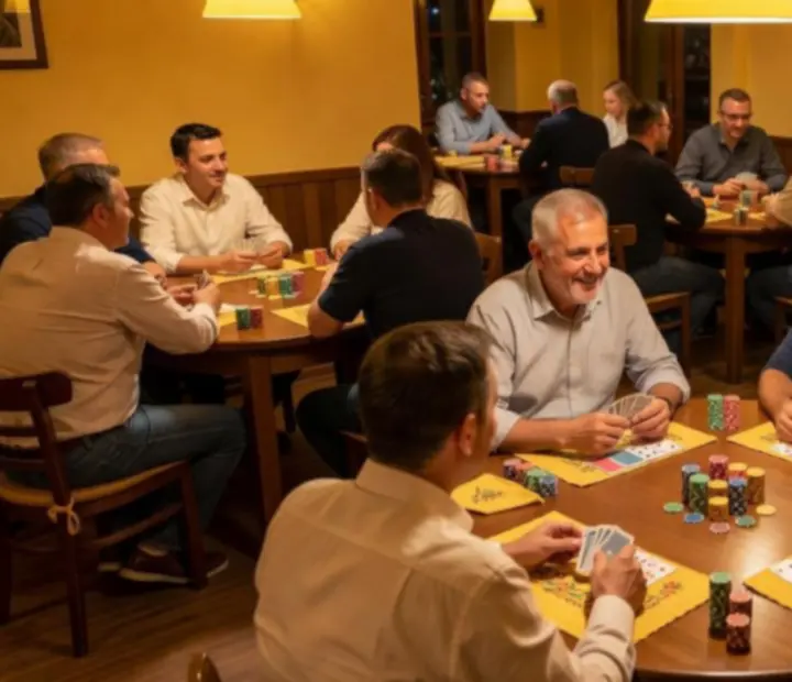 Barátságos offline póker este az Event Hely étteremben